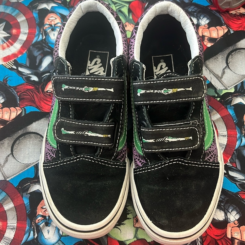 vans old skool old skool V Web/purple Velcro shoes